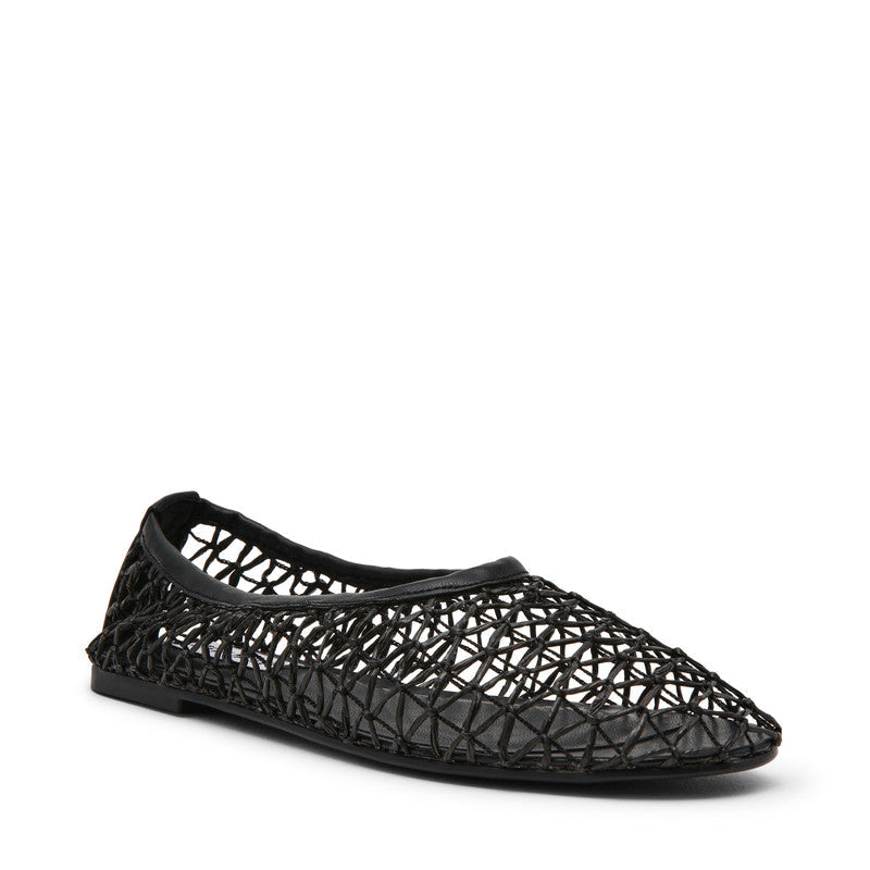 Meadow-W Black Women's Ballerinas — front view