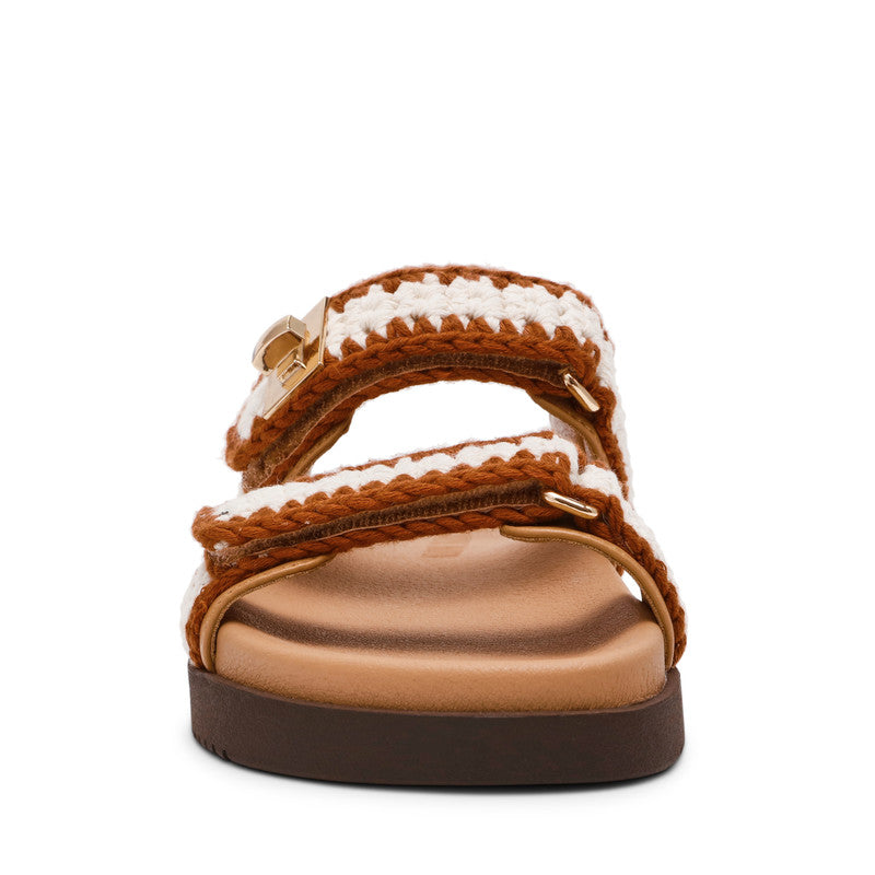 Mona-M Light Yellow Women's Flat-Casual Sandals - view 4