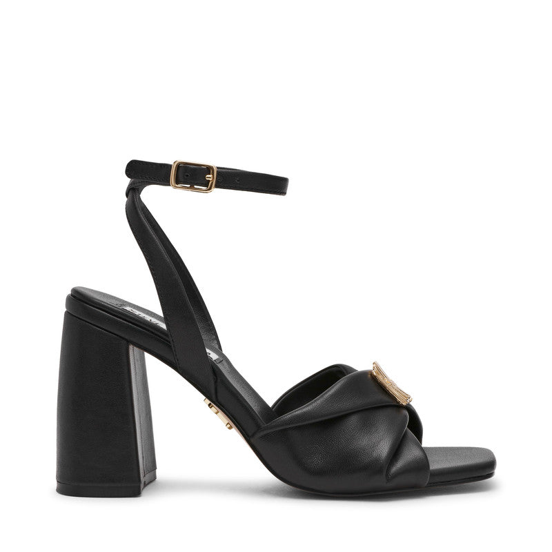 Montage Black Leather Women's Heel Sandals – Steve Madden, view 5