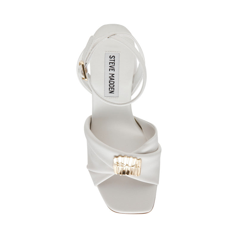 Montage Off White Leather Women's Heel Sandals – Steve Madden, view 6
