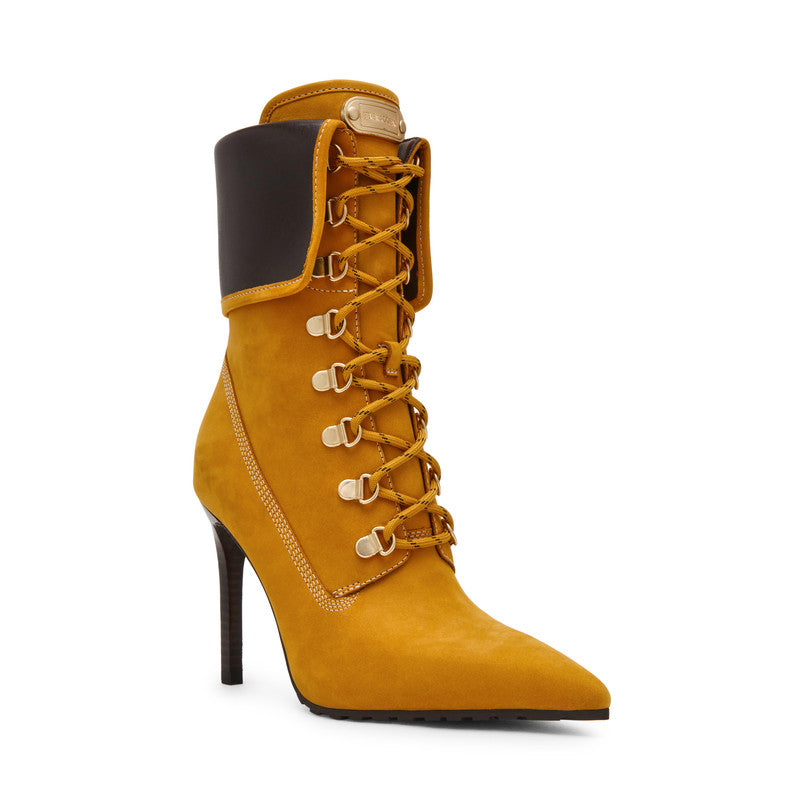 Morals Wheat Nubuck Lace-Up Ankle Boots