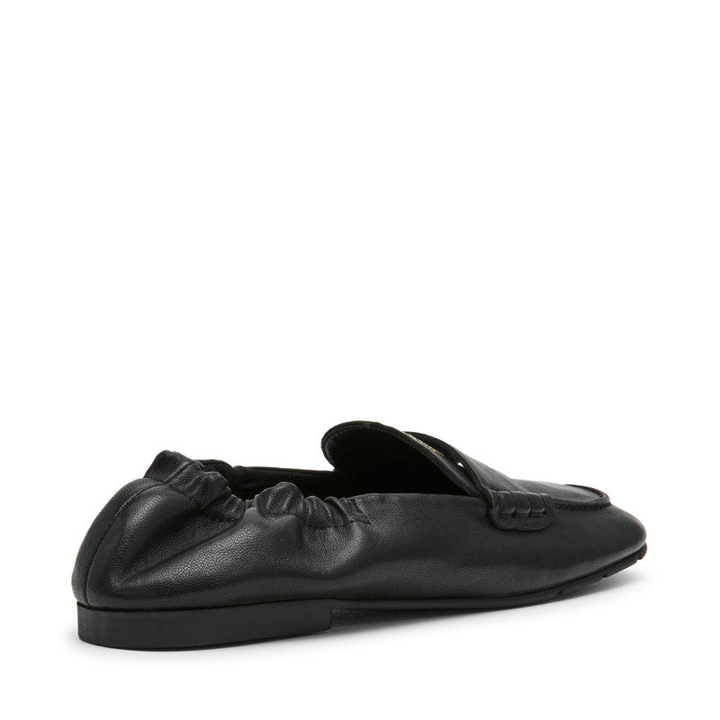 Newbury Black Leather Women's Leather Loafers – Steve Madden, view 2