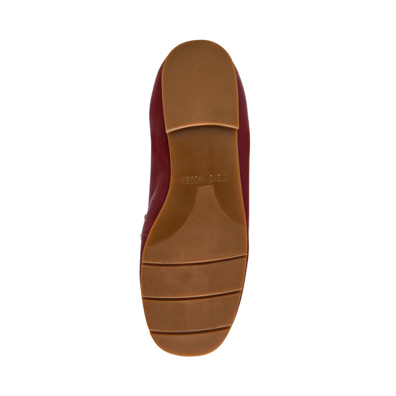 Newbury Dark Cherry Women's Leather Loafers – Steve Madden, view 3