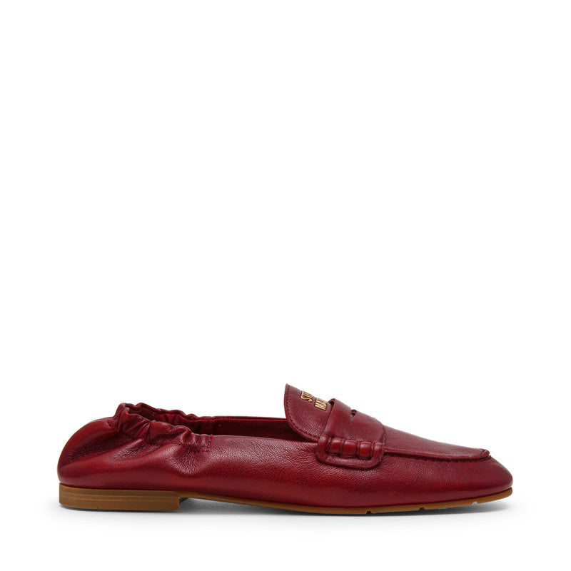Newbury Dark Cherry Women's Leather Loafers – Steve Madden, view 5
