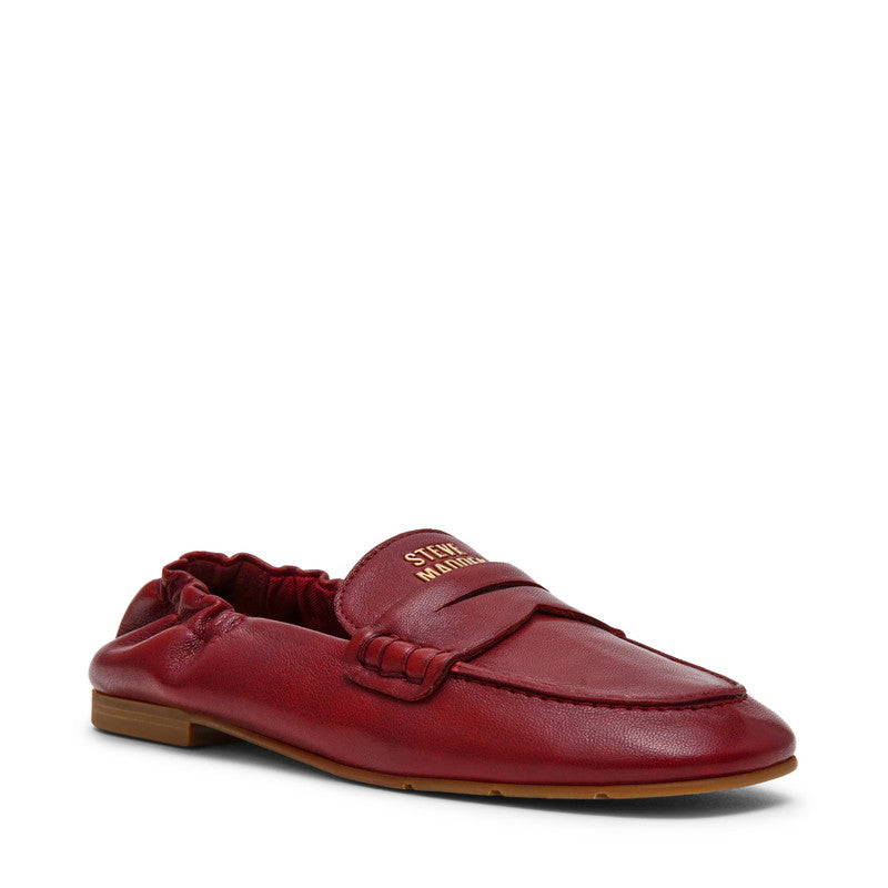 Newbury Dark Cherry Women's Leather Loafers – Steve Madden