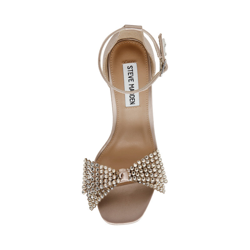 Steve Madden Newlywed women's bow-detail satin heels, top view