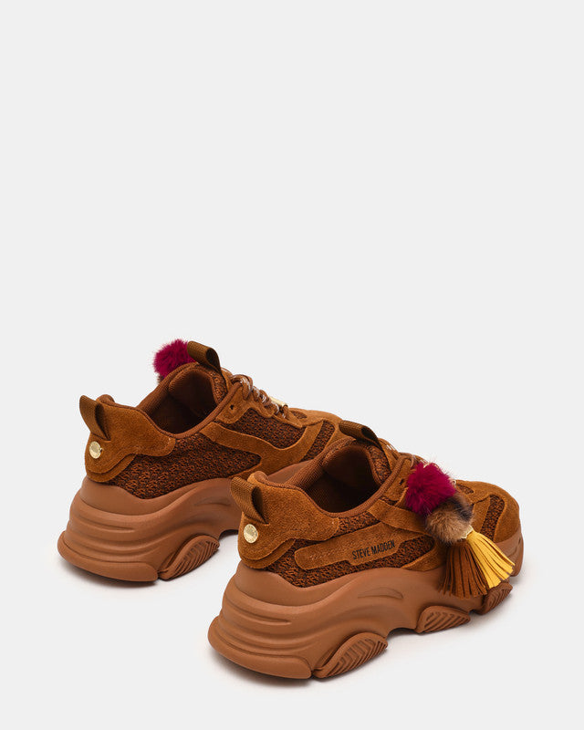 Possession Pp Chestnut Women's Low-Top Sneakers — side view