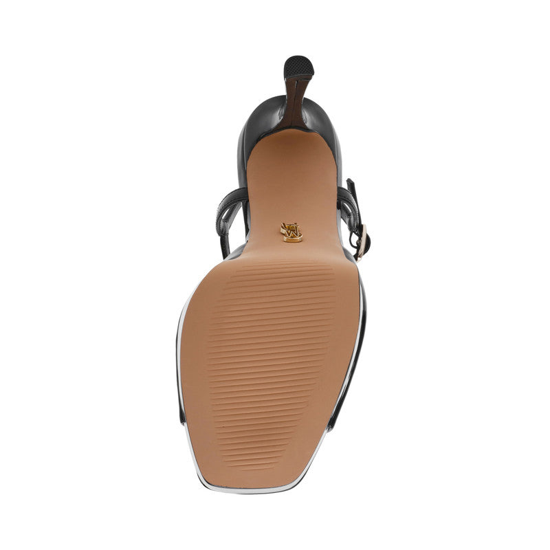 Steve Madden Rekindle Black Women's Heels, sole view