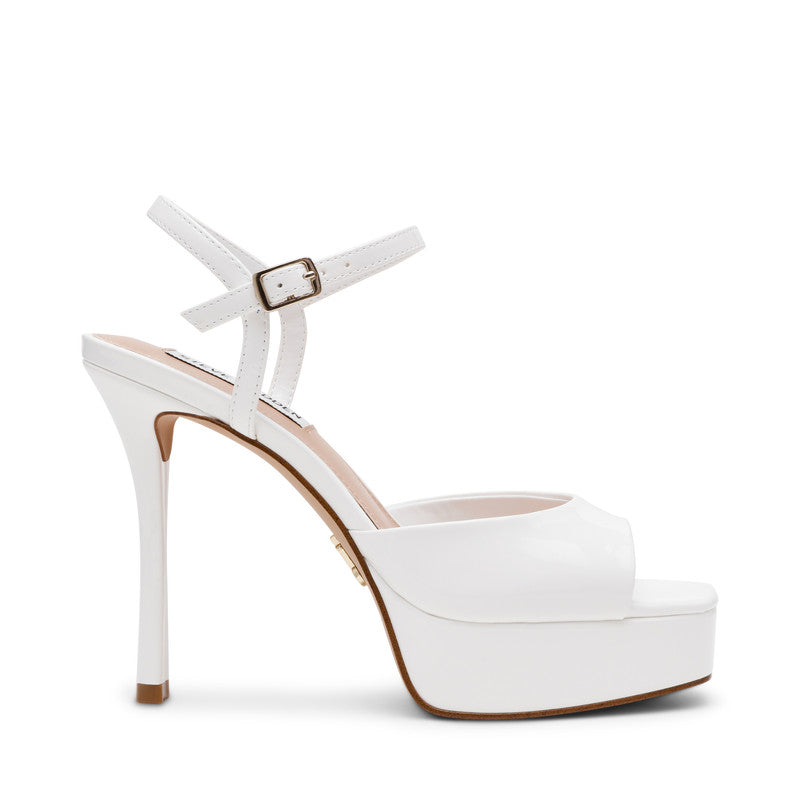 Steve Madden Rekindle White Women's Heels, side profile - view 2