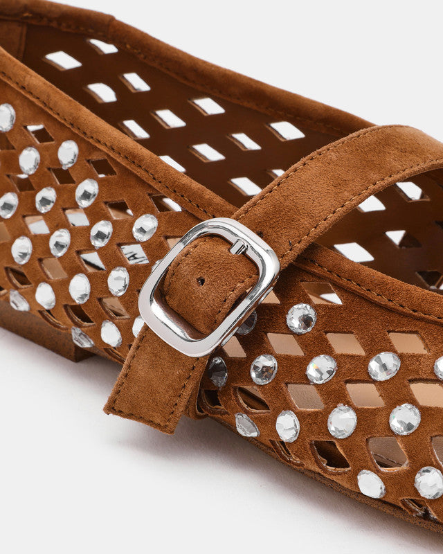 Rerun Women's Brown Ballerinas - view 4