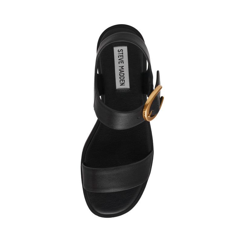 Steve Madden Resorts Black Women's Sandals, top view