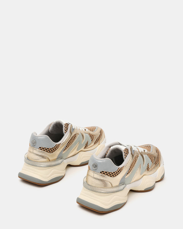 Setti Gold Women's Sneakers — side view