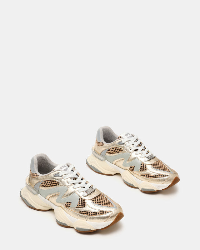 Setti Gold Women's Sneakers — rear view