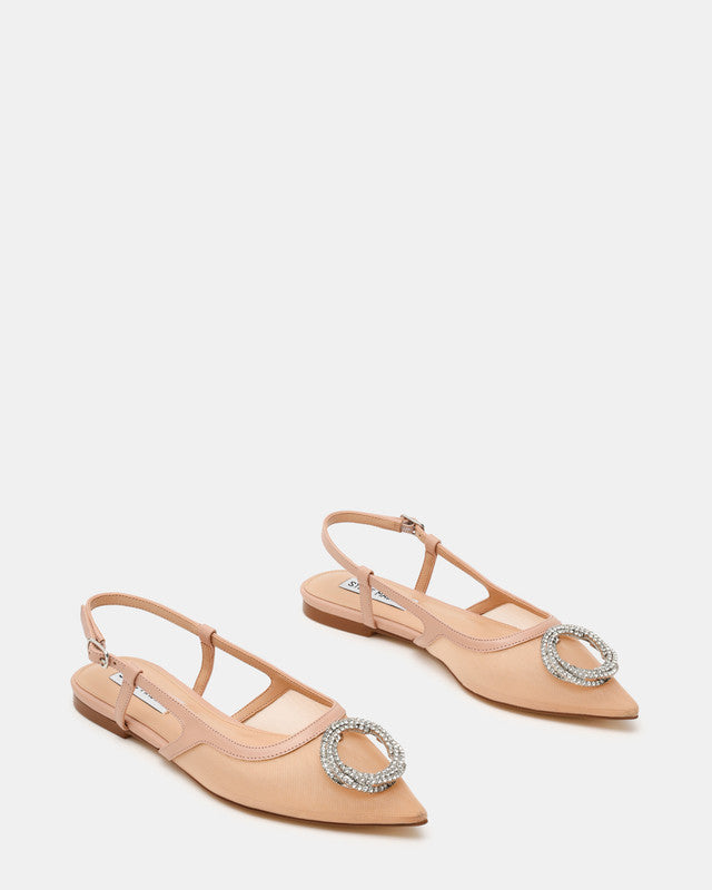 Shantae Women's Blush Mesh Flat Sandals — rear view