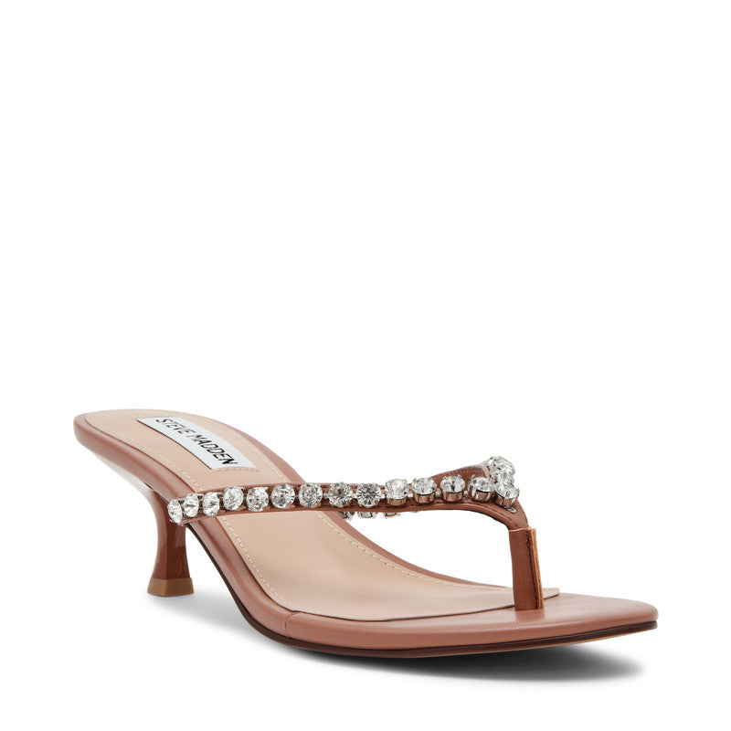 Steve Madden Slater mocha women's mid-heel sandals, featured view