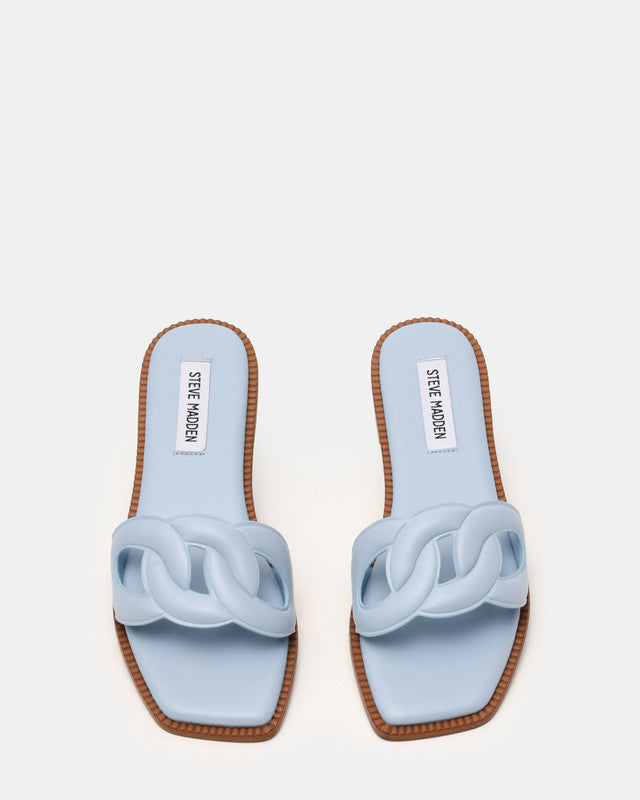 Stash Women's Baby Blue Flat Sandals — side view