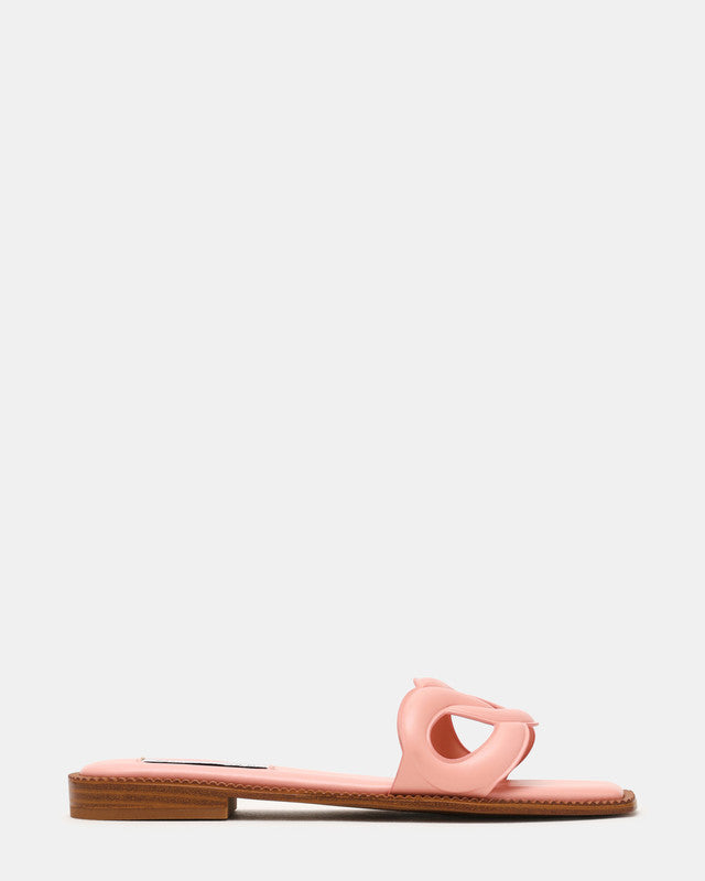 Stash Women's Baby Pink Bsh Flat Sandals — front view