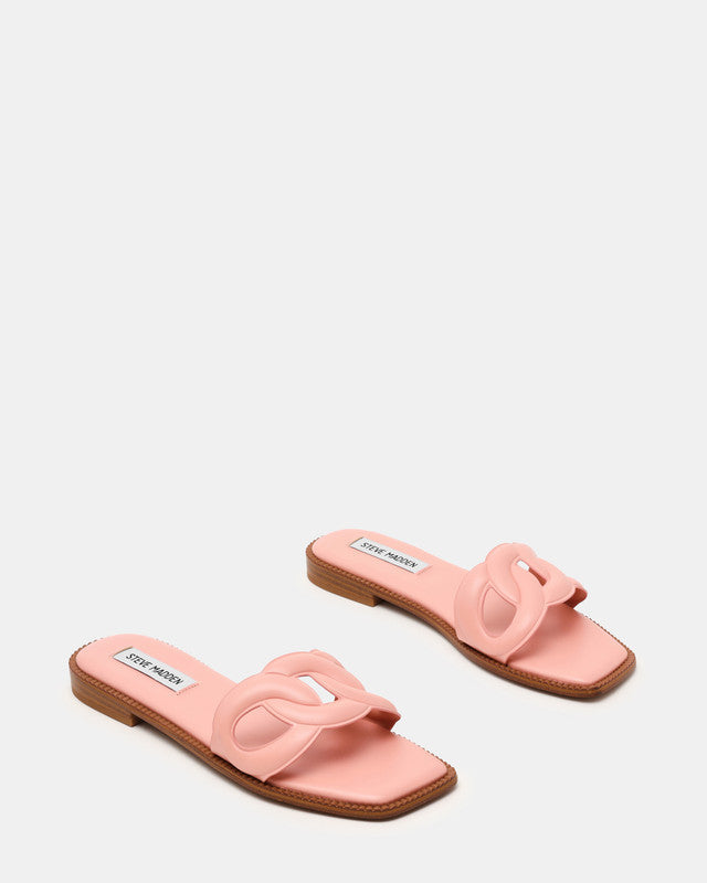 Stash Women's Baby Pink Bsh Flat Sandals — rear view