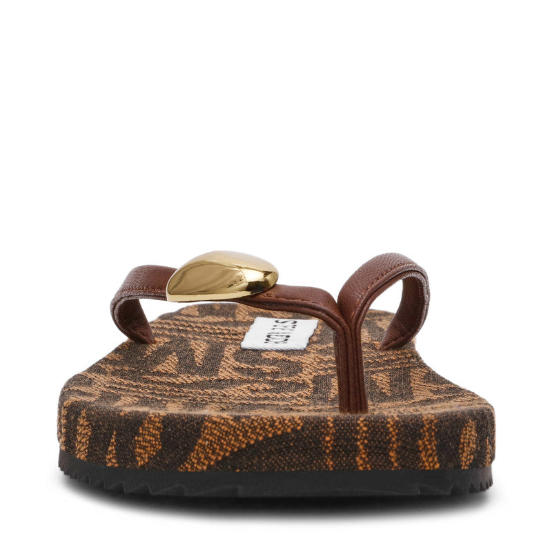 Surfup Women's Brown Multi Flat Sandals - view 3