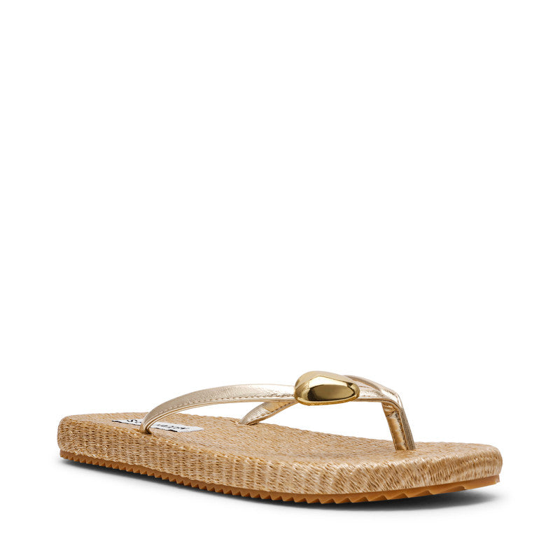 Surfup Women's Gold Flat Sandals