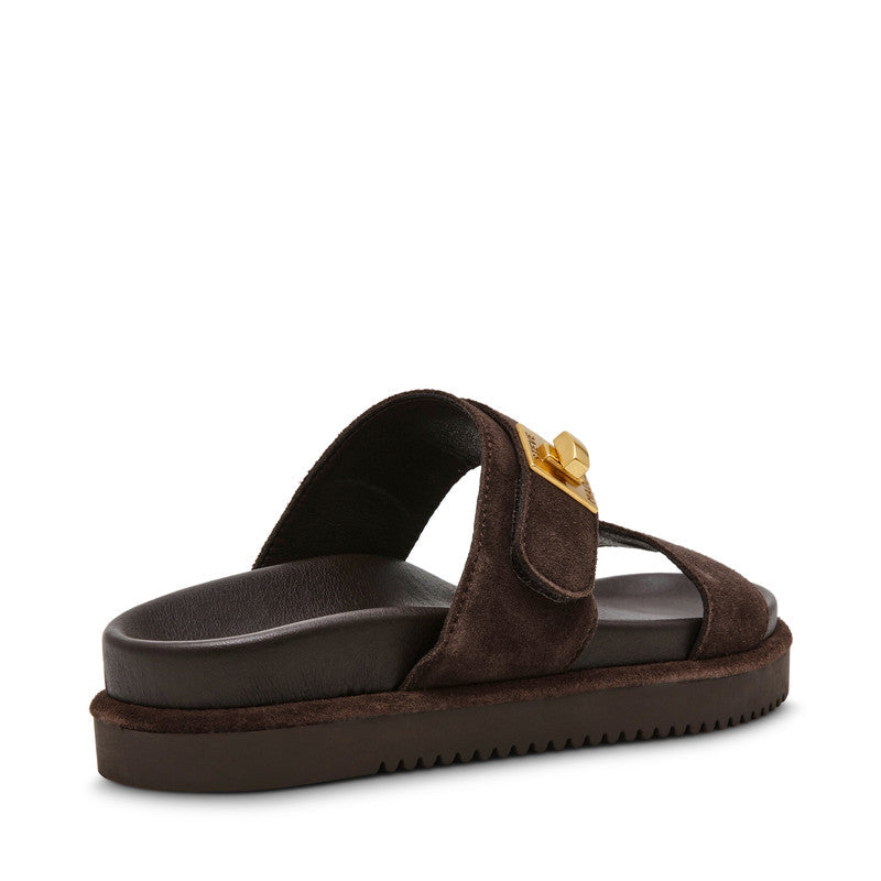 Steve Madden Take-Two Brown Women's Sandals with suede finish - view 2