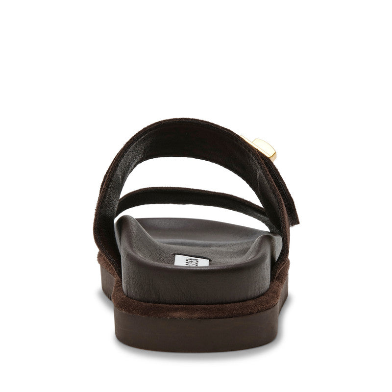 Steve Madden Take-Two Brown Women's Sandals, rear view