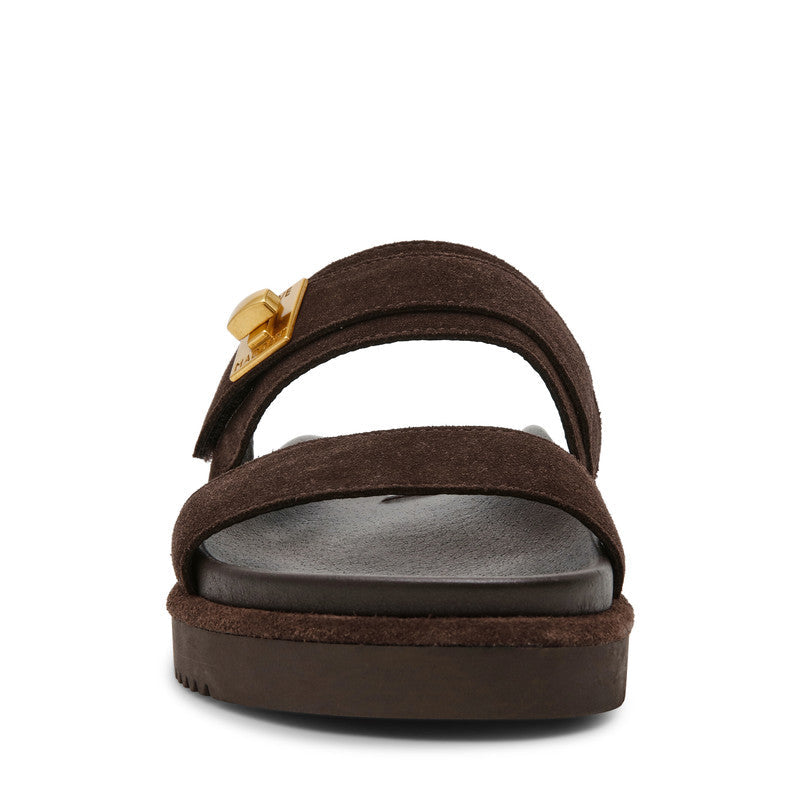 Steve Madden Take-Two Brown Women's Sandals, front view