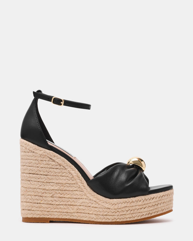 Steve Madden Taliya Black Women's Wedges, featured product view
