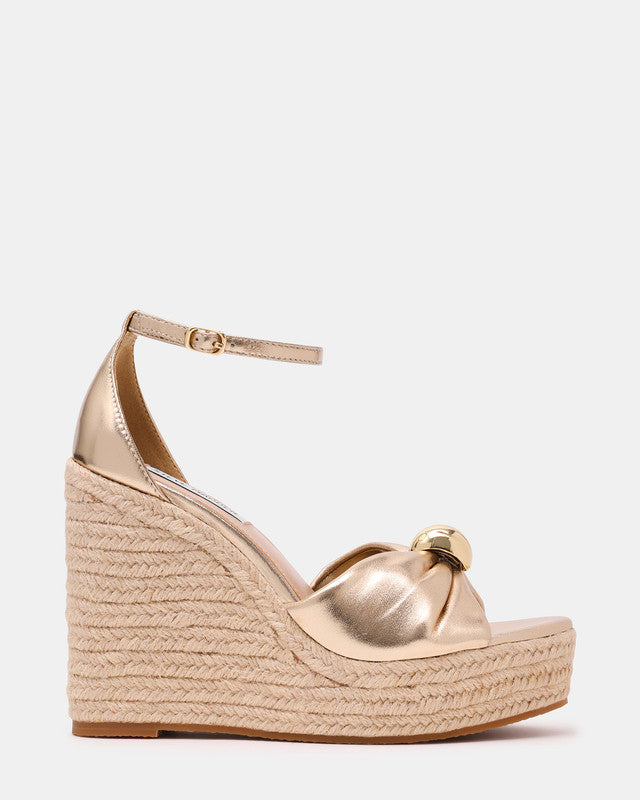 Steve Madden Taliya Gold Women's Wedges, featured product view
