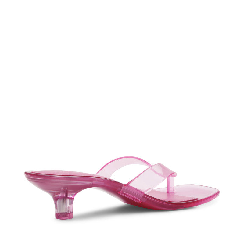Steve Madden Tracie-J women's pink heel sandals, angled view