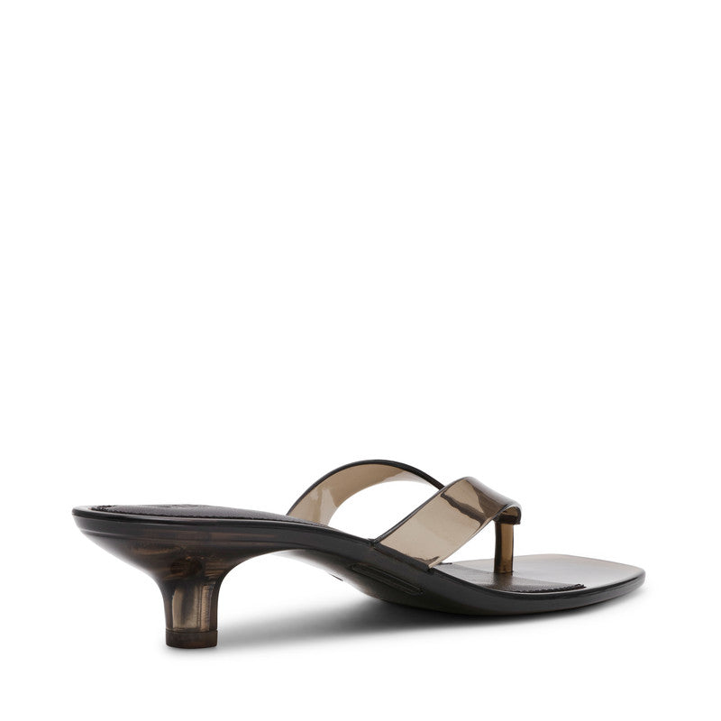 Steve Madden Tracie-J women's grey heel sandals, angled view