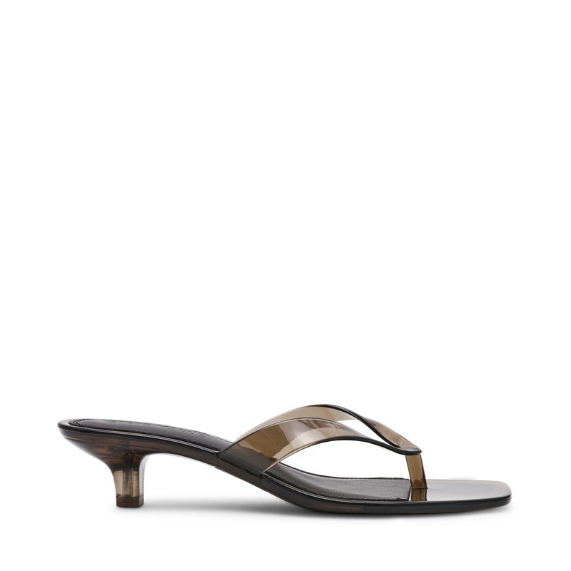 Steve Madden Tracie-J women's grey heel sandals, side view