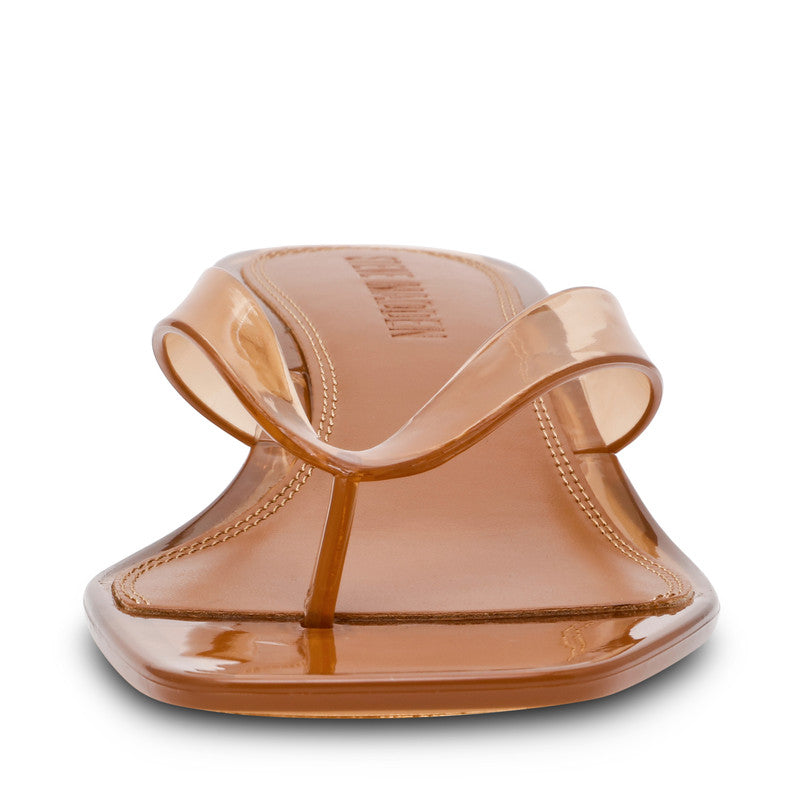Steve Madden Tracie-J women's tan heel sandals, front view