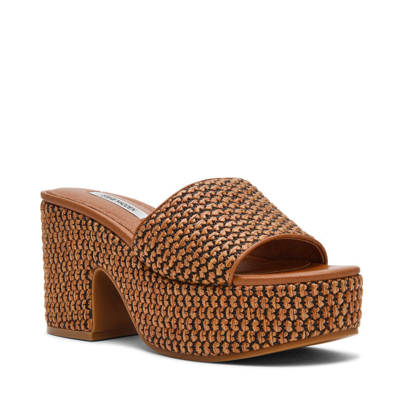 Trippy Women's Tan Multi Heeled Sandals