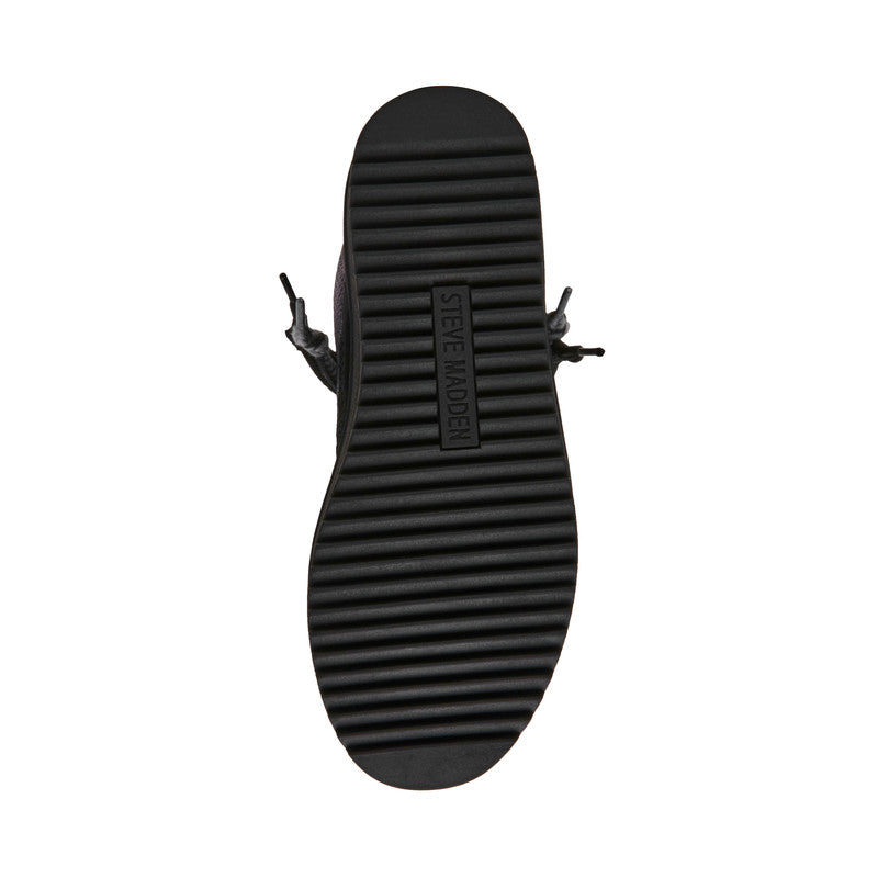 Steve Madden Umpire black suede women's low-top sneakers, product view 4