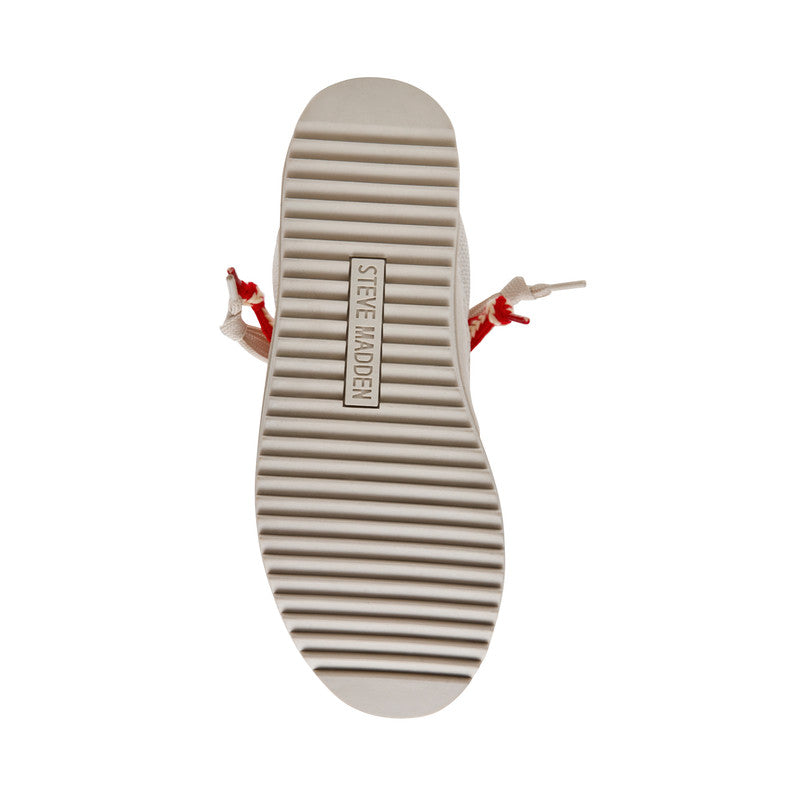 Steve Madden Umpire off-white suede women's low-top sneakers, product view 3