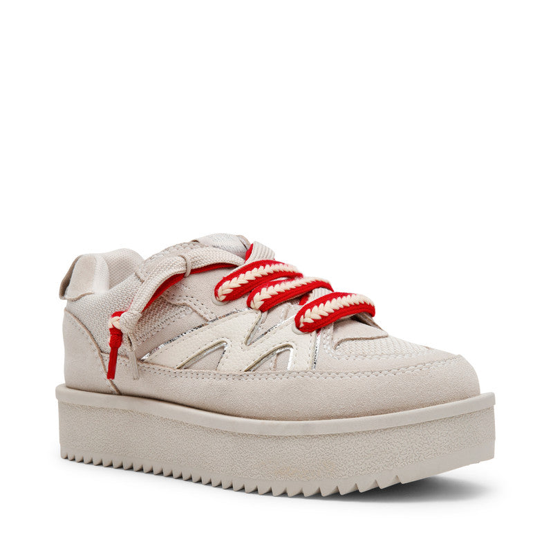 Steve Madden Umpire off-white suede women's low-top sneakers, product view 1