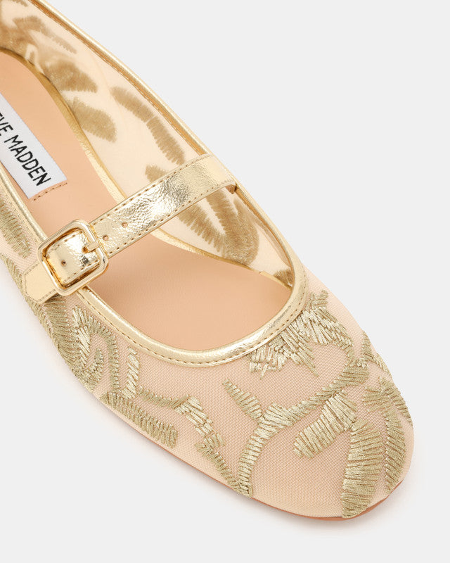 Wildflower-MF Women's Gold Multi Ballerinas - view 3