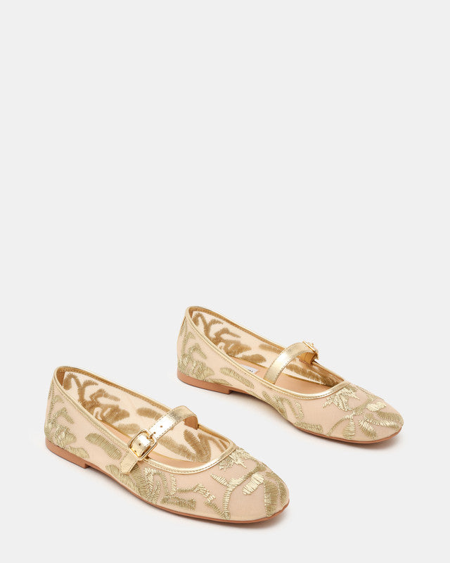 Wildflower-MF Women's Gold Multi Ballerinas - view 4