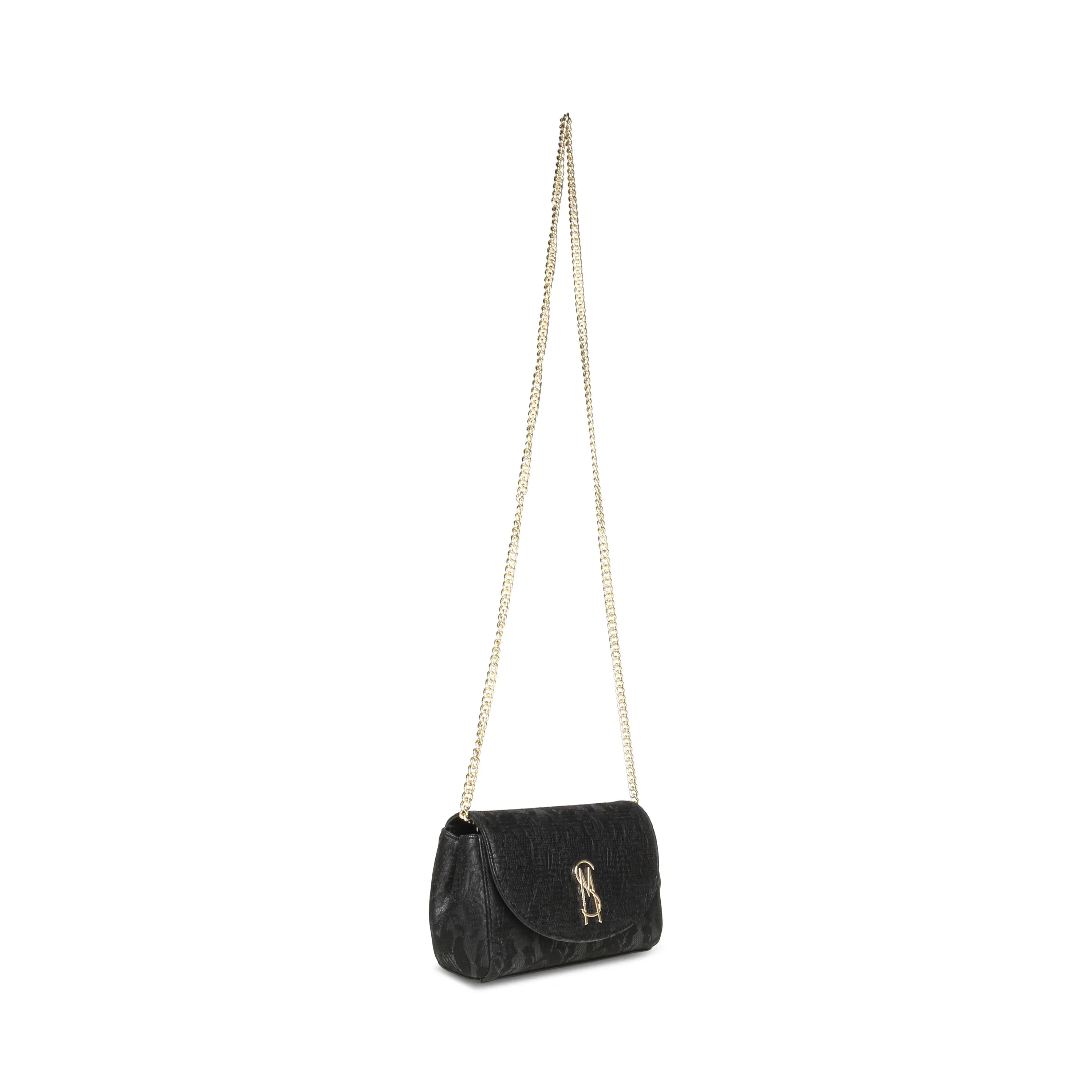 Bnylah Black & Gold Women's Shoulder Bag - view 4