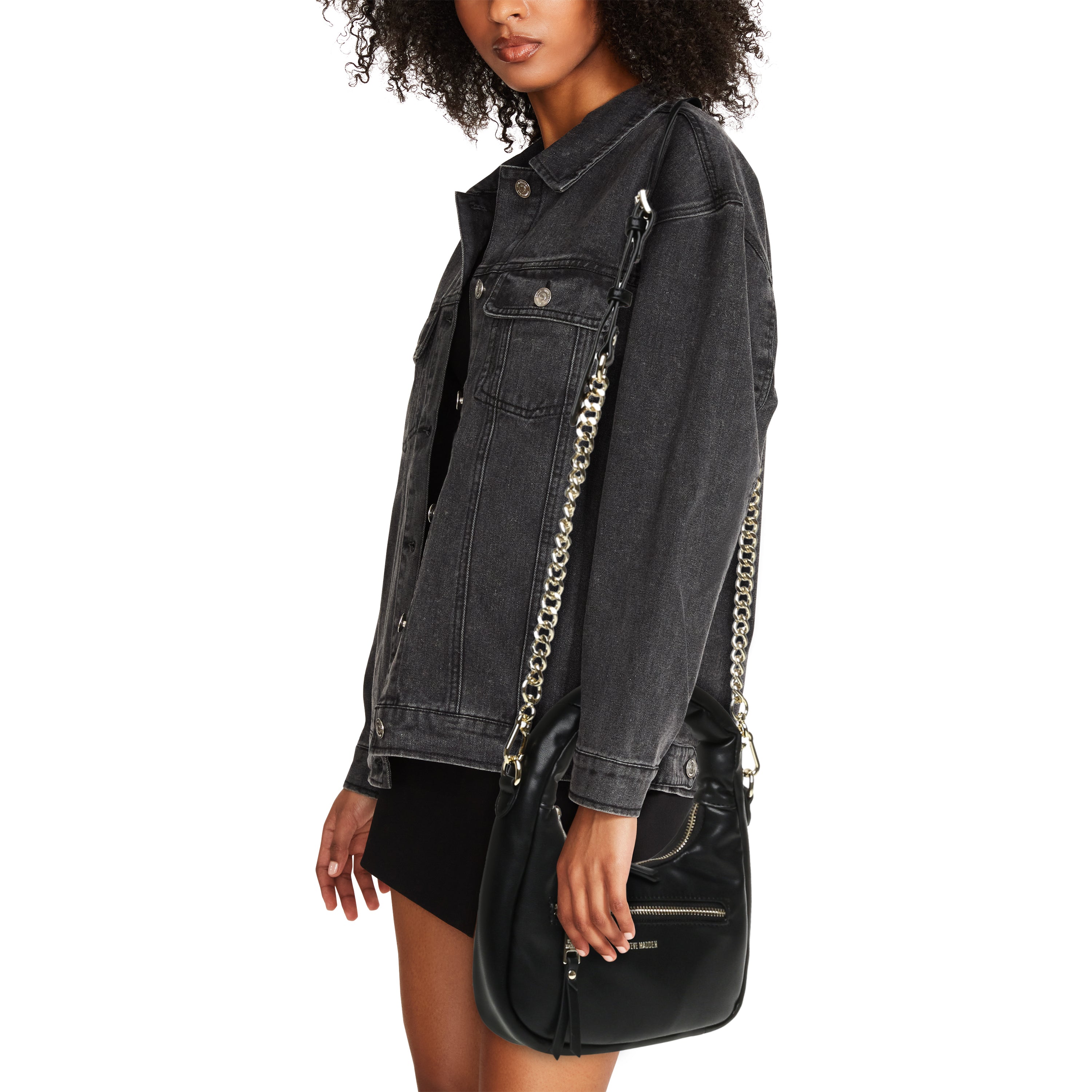 ZEPHYR BLACK SHOULDER BAG