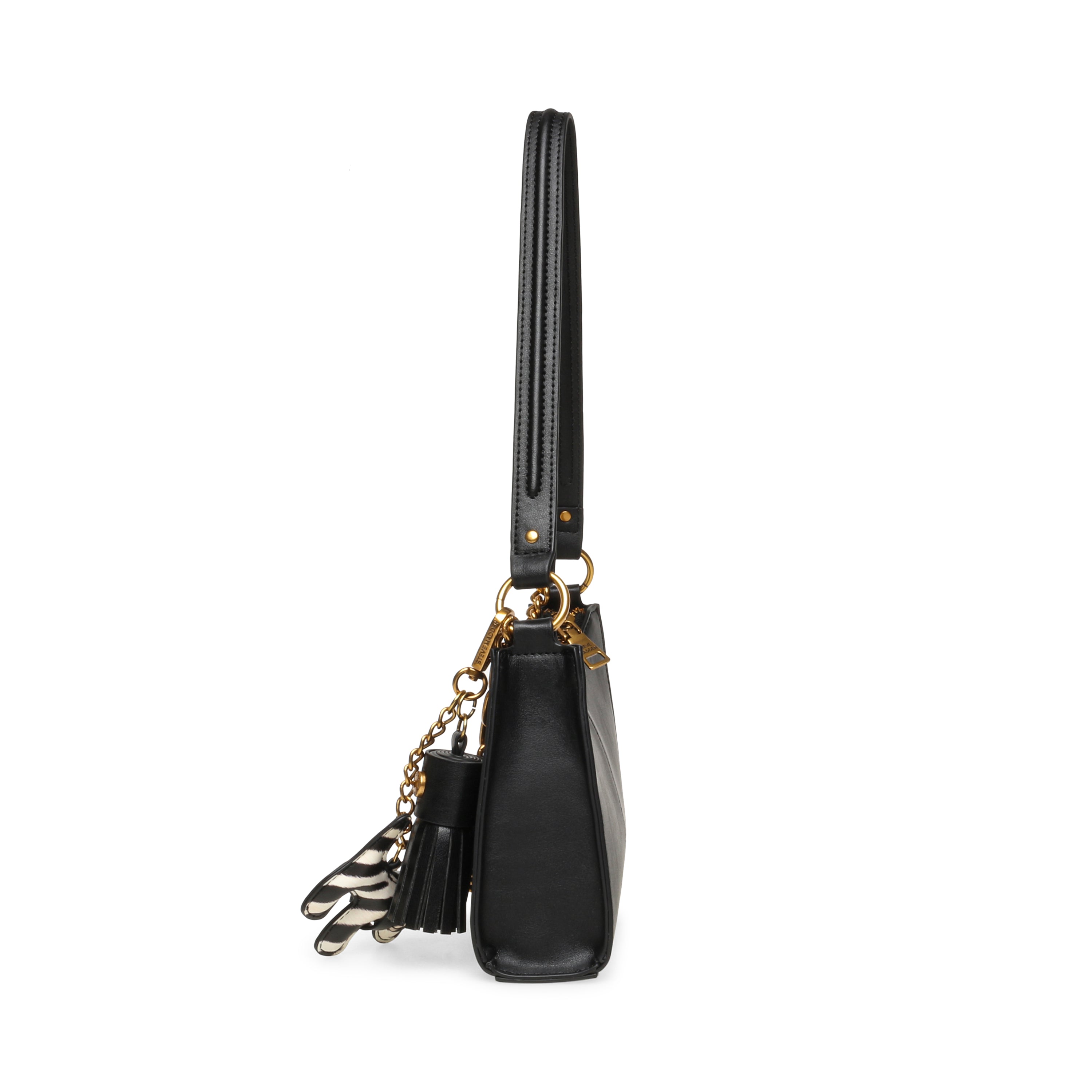 Bmika-c Women's Black Shoulder Bag — rear view