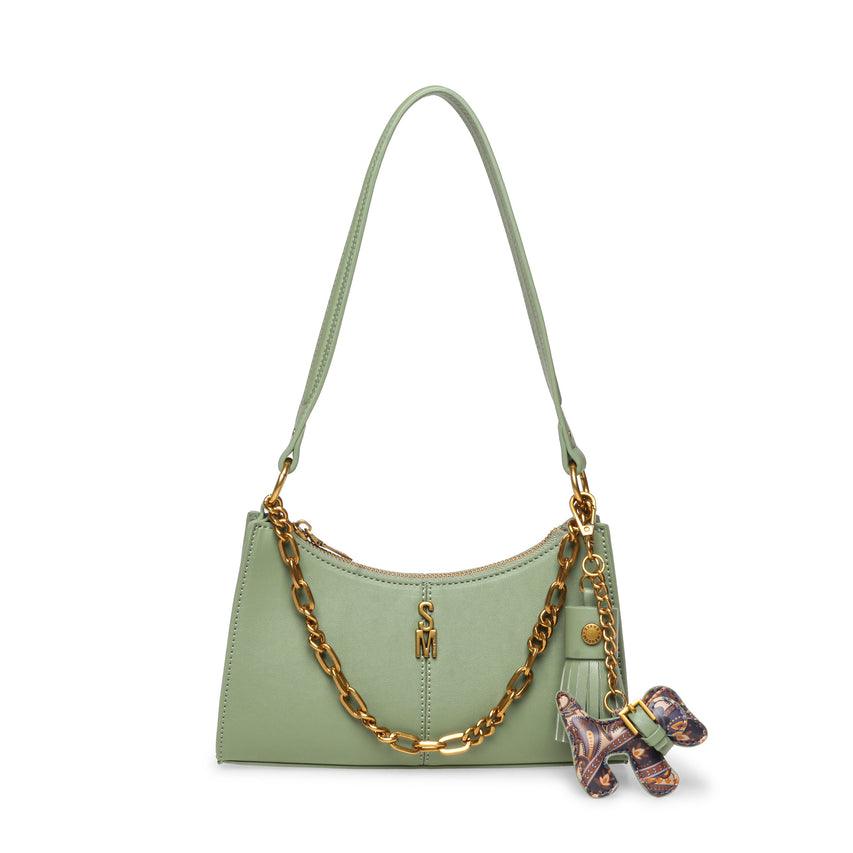 Bmika-C Women's Oil Green Shoulder Bag — front view