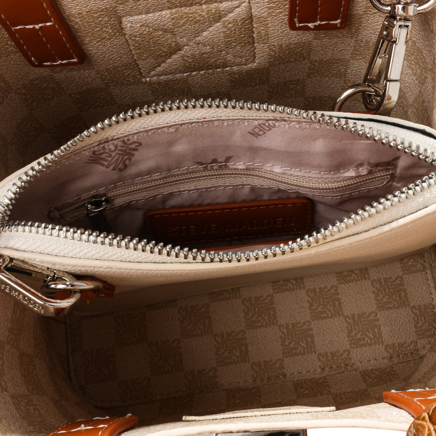 SANIBEL BONE SATCHEL BAG