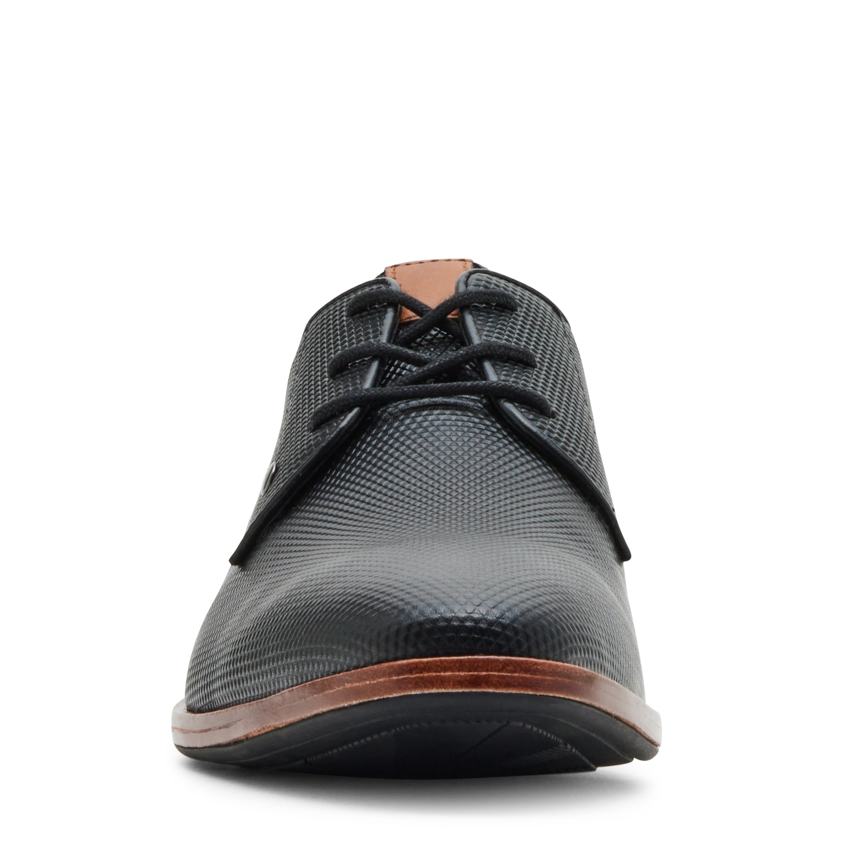 GABAI BLACK LEATHER FORMAL SHOES