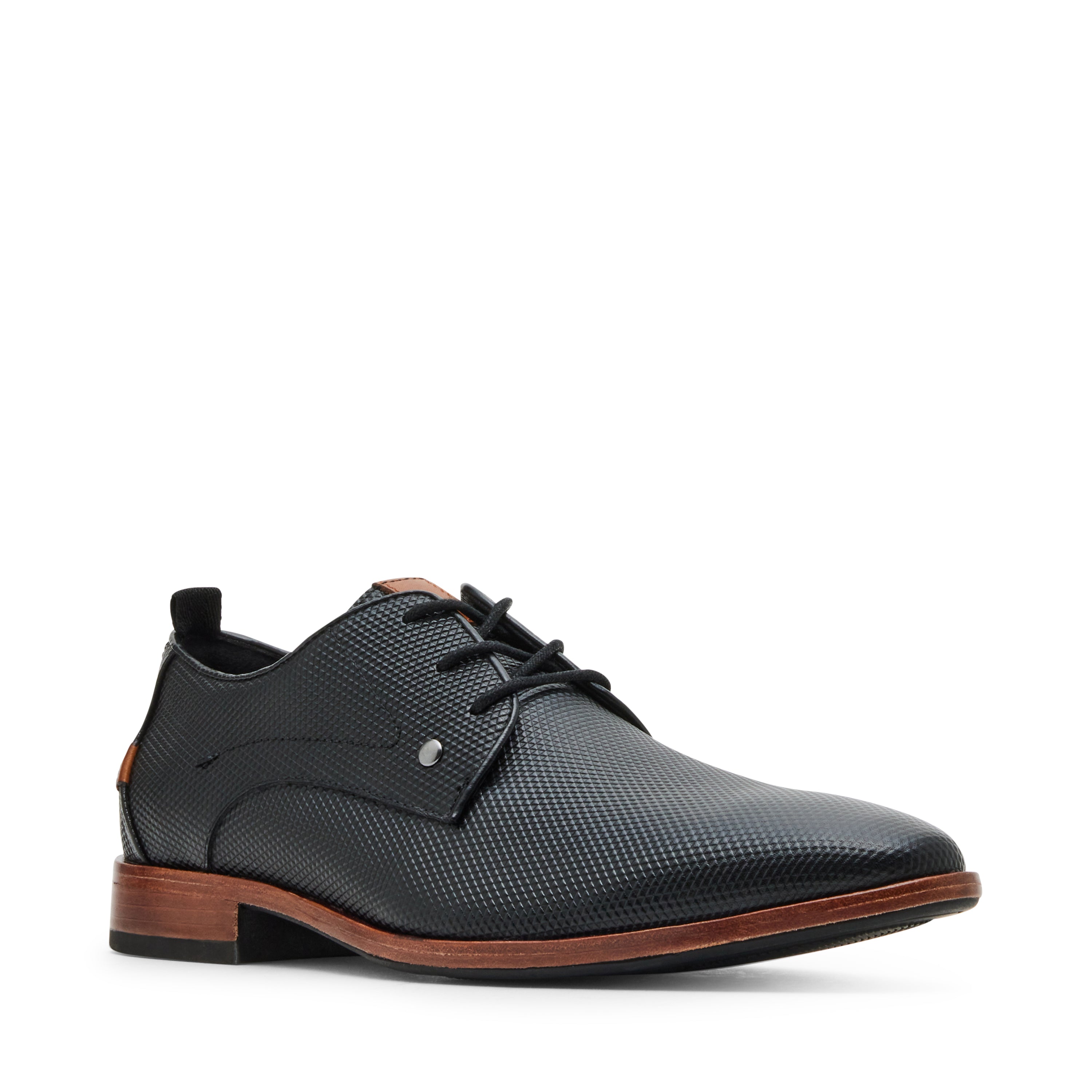 GABAI BLACK LEATHER FORMAL SHOES