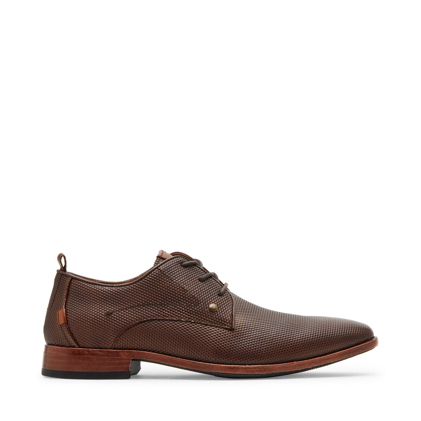 GABAI BROWN LEATHER FORMAL SHOES