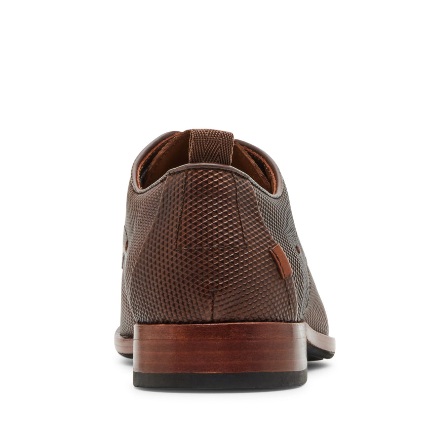 GABAI BROWN LEATHER FORMAL SHOES