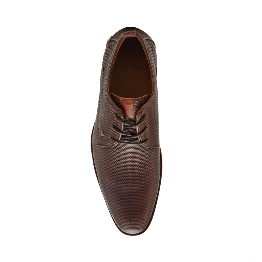 GABAI BROWN LEATHER FORMAL SHOES