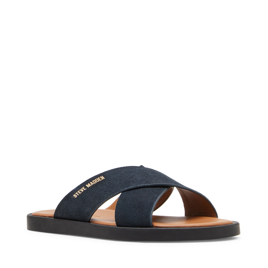 GRANULUAR NAVY SUEDE ARABIC SANDALS